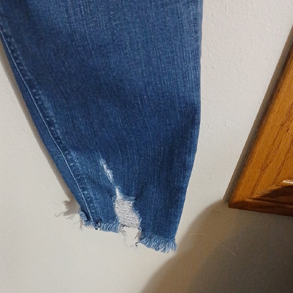 Torrid Blue Distressed Ankle Jeans - Picture 4 of 4